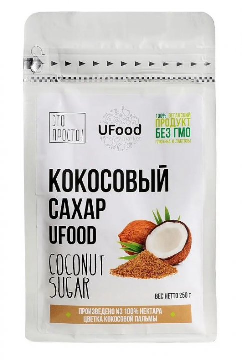 Кокосовый сахар Ufood, 250гр