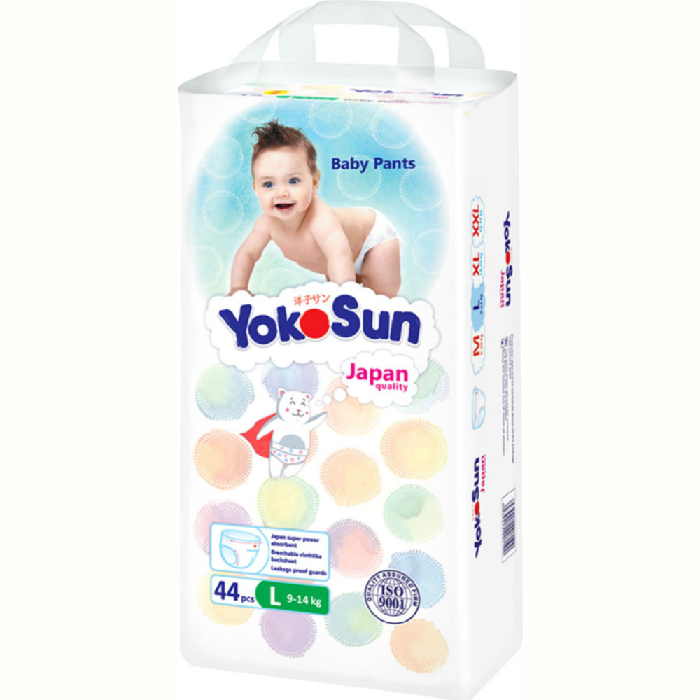Подгузники-трусики детские «YokoSun» размер L, 9-14 кг, 44 шт #2
