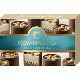 Конфеты шоколадные «Комильфо» миндаль, крем-карамель, 116 г