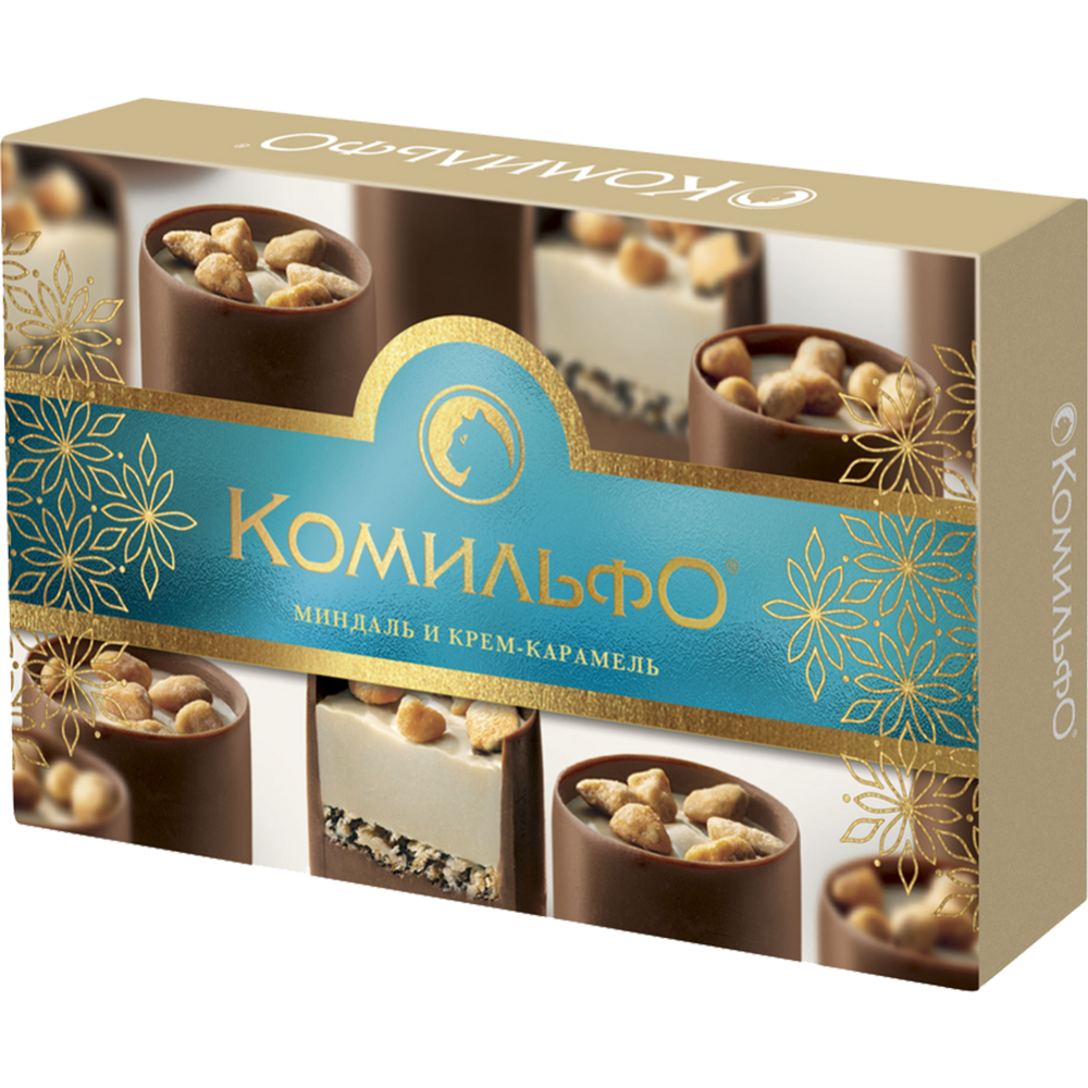 Конфеты шоколадные «Комильфо» миндаль, крем-карамель, 116 г