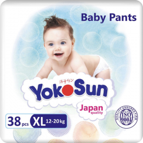 Под­гуз­ни­ки-тру­си­ки дет­ские «YokoSun» размер XL, 12-20 кг, 38 шт