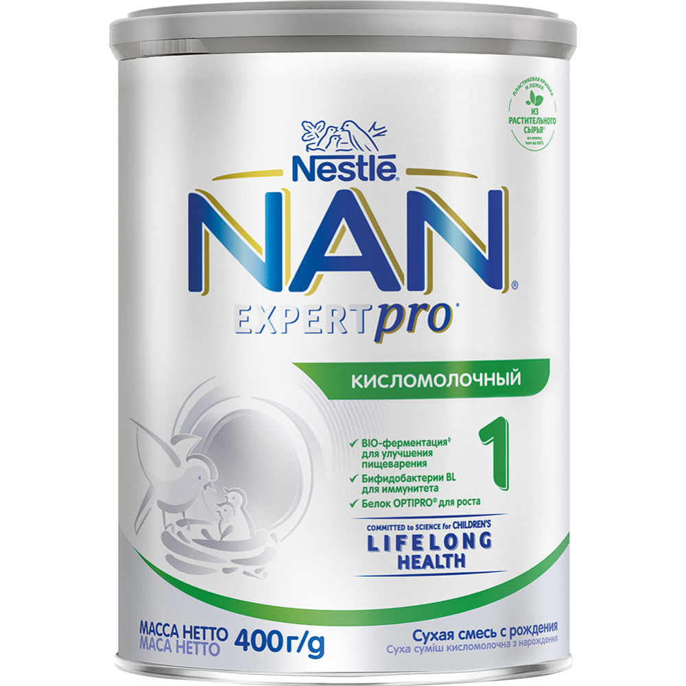 Смесь кисломолочная сухая «Nestle» NAN 1, с рождения, 400 г #0