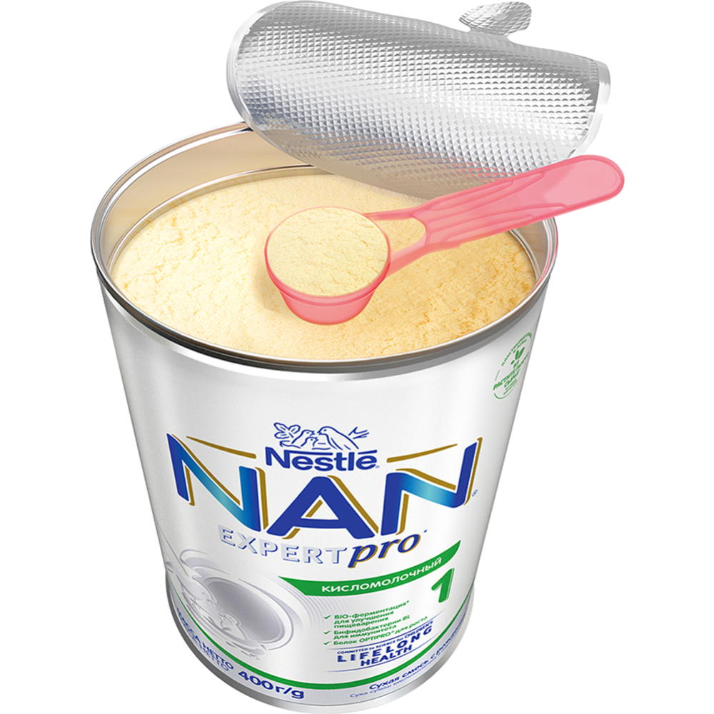 Смесь кисломолочная сухая «Nestle» NAN 1, с рождения, 400 г #4