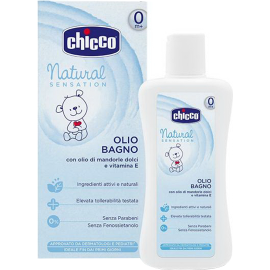 Масло для купания «Chicco» Natural Sensation, 0+, 7451100000, 200 мл 