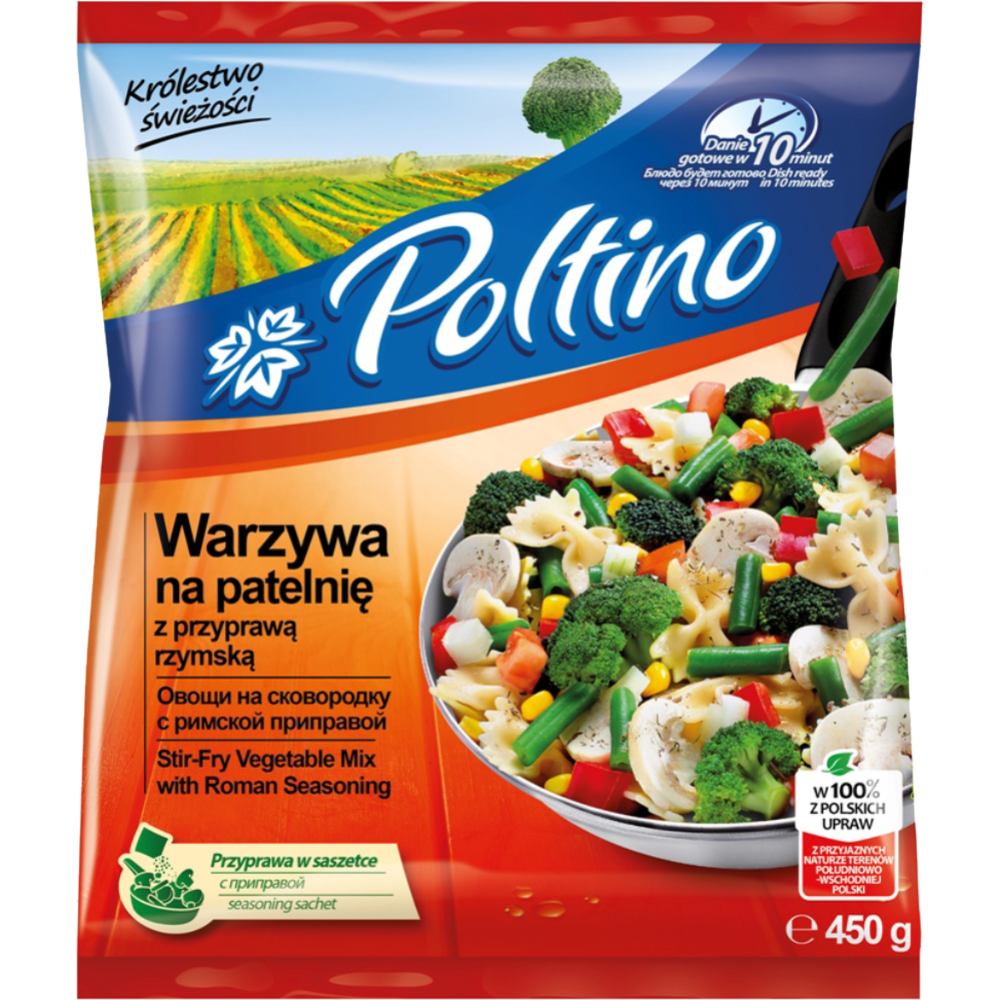 Овощная смесь замороженная «Poltino» с римской приправой, 450 г #0