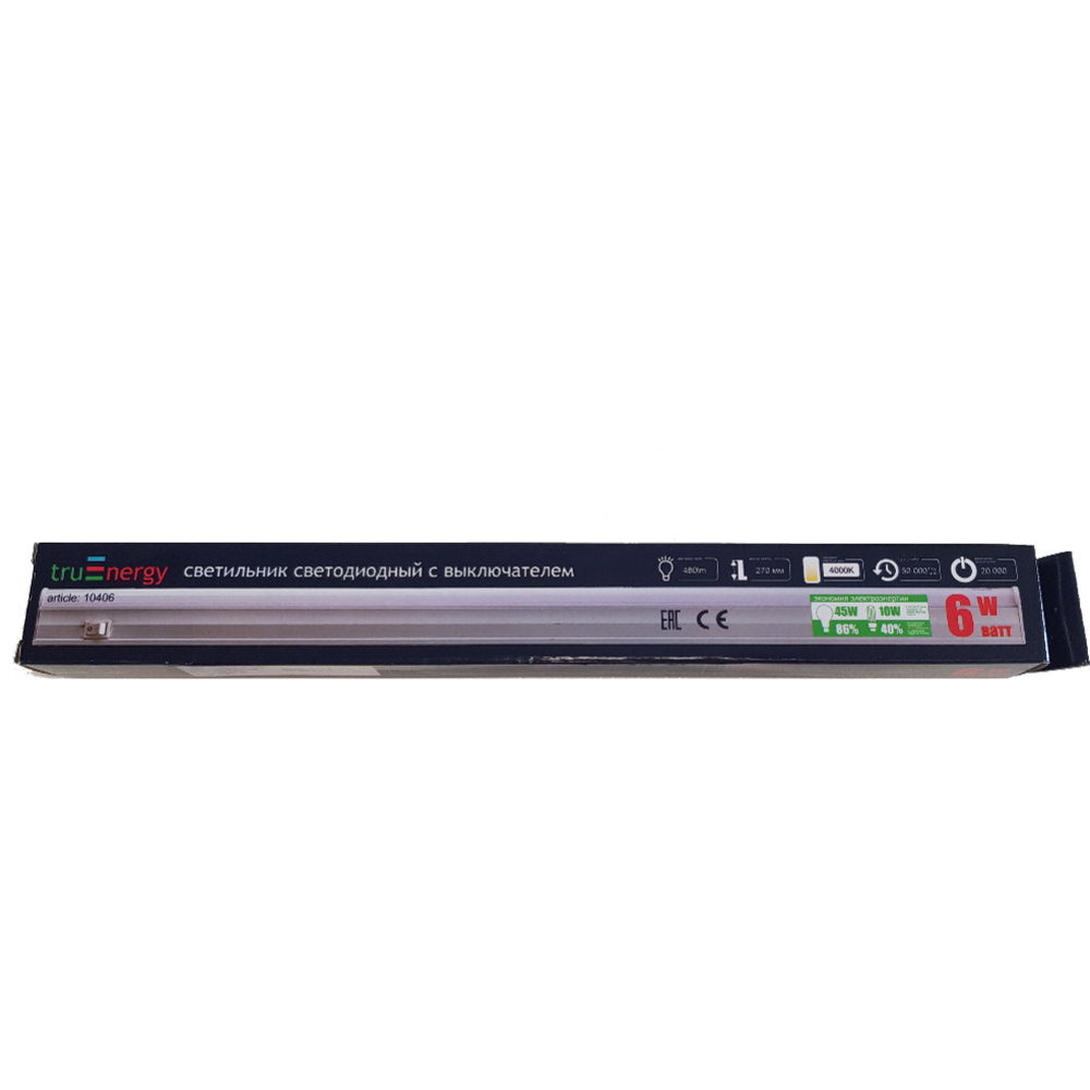 Линейный светильник «TruEnergy» 10406, 6W, 4000K, IP20