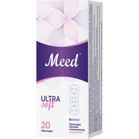 Еже­днев­ные уль­тра­тон­кие про­клад­ки «Meed» Ultra Soft, 20 шт