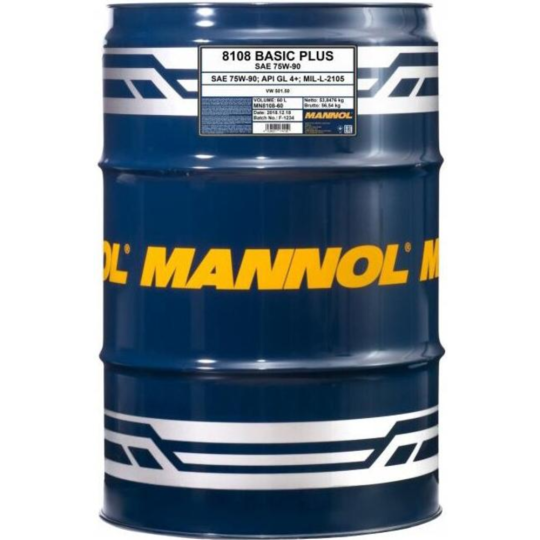 Масло трансмиссионное «Mannol» Basic Plus 75W90 GL-4+, MN8108-1, 1 л