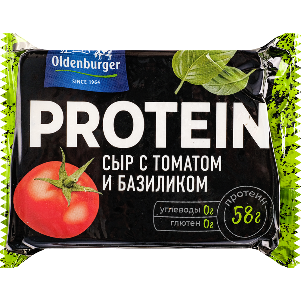 Сыр протеиновый «Oldenburger» с томатом и базиликом, 30%, 200 г #0