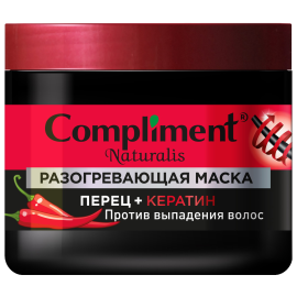 Маска для волос Compliment Naturalis разогревающая с перцем и кератином против выпадения волос 500мл - в интернет-магазине tut-beauty.by Маска для волос Compliment Naturalis разогревающая с перцем и кератином против выпадения волос 500мл