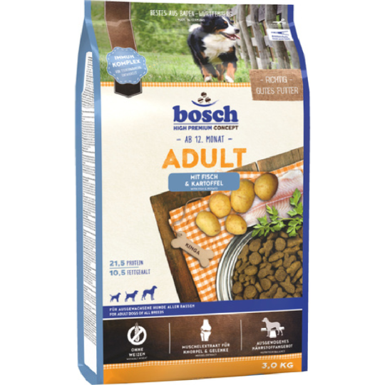 Корм для собак «Bosch Petfood» Adult Fish&Potato, 3 кг