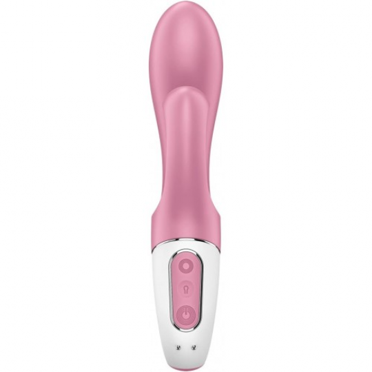 Расширяющийся вибратор с клиторальным стимулятором Satisfyer Air Pump Bunny 2