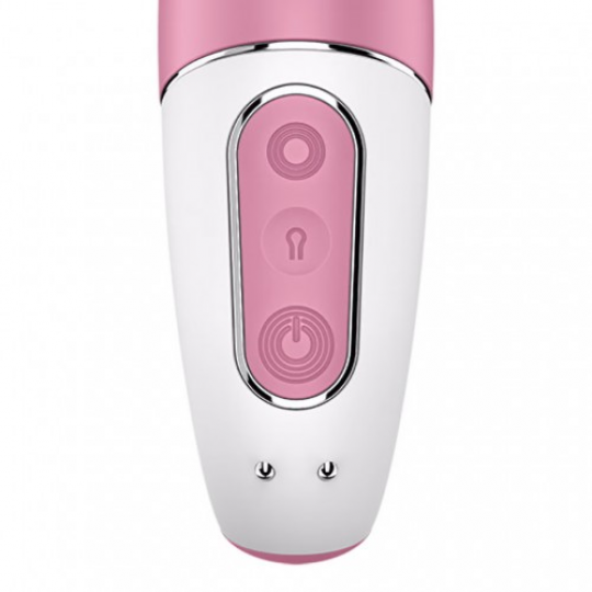 Расширяющийся вибратор с клиторальным стимулятором Satisfyer Air Pump Bunny 2