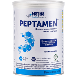 Спе­ци­а­ли­зи­ро­ван­ное ле­чеб­ное пи­та­ние «Peptamen» для детей старше 10 лет и взрос­лых, 400 г