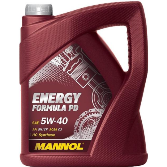 Масло моторное «Mannol» Energy Formula PD 5W-40 SN/CH-4, MN7913-5, 5 л