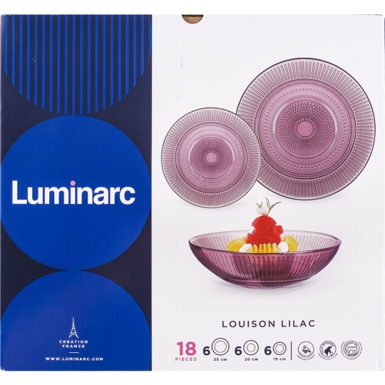 Набор столовый «Luminarc» О0316, Луиз, 18 предметов