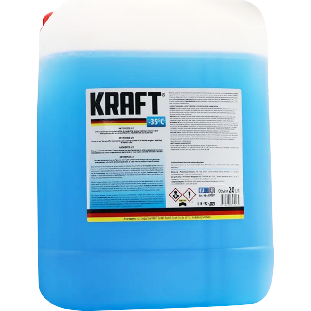 Антифриз «Kraft» G11, KF107, синий, 20 л