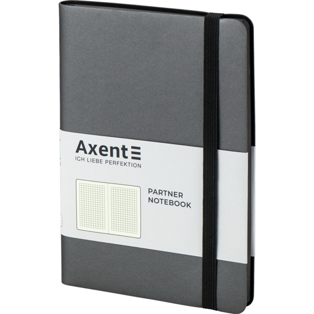 Записная книга «Axent» Partner Soft А5, 8206-15, серый, 96 листов