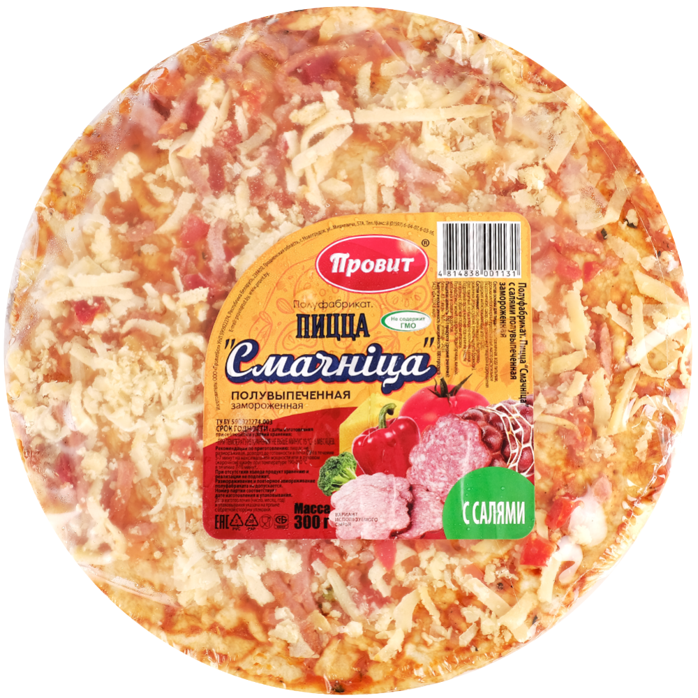 Пицца «Провит» Смачница, с салями, замороженная, 300 г #0