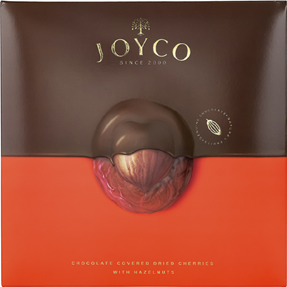 Срочный товар! Набор конфет«Joyco» сухофрукт вишни в шоколаде с фундуком, 170 г
