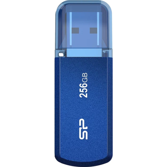 USB-накопитель «Silicon Power» Helios 202 USB3.2 256GB Gen1 Blue, SP256GBUF3202V1B