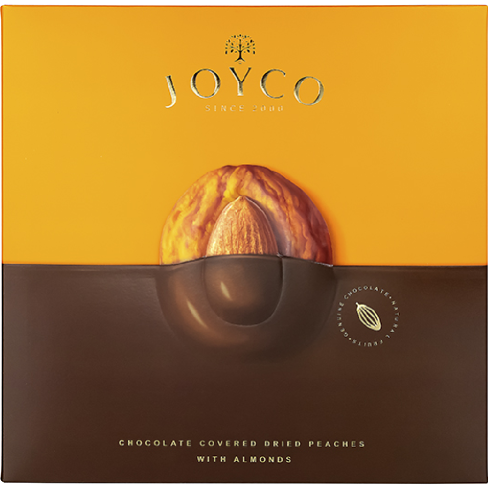 Срочный товар! Набор конфет«Joyco»  Сухофрукт персика в шоколаде с миндалем, 190 г