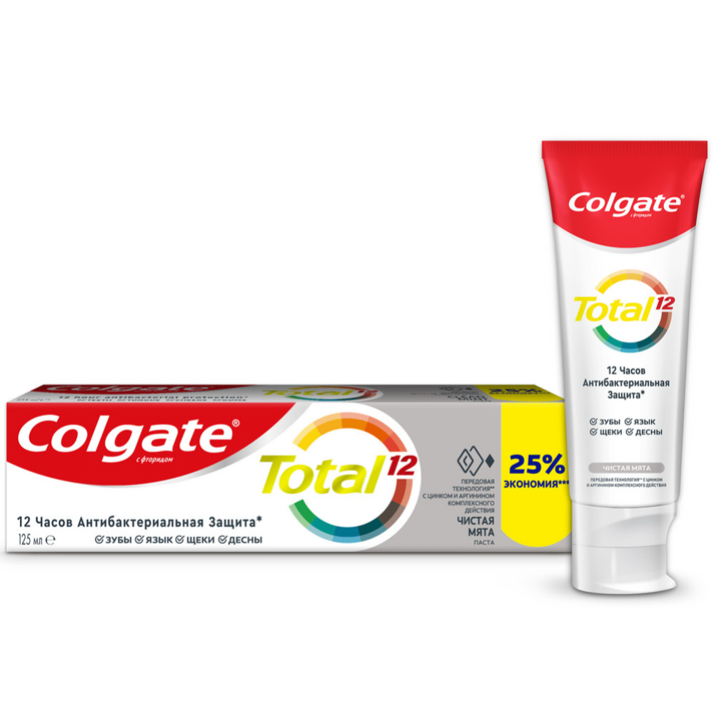 Зубная паста «Colgate» Total 12, чистая мята, 125 мл #4