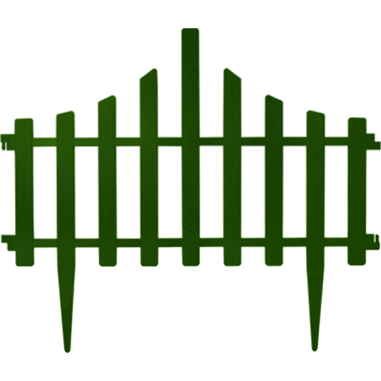 Ограждение для газона «Алеана» Заборчик, 114042Зл, зеленый, 2.56 м