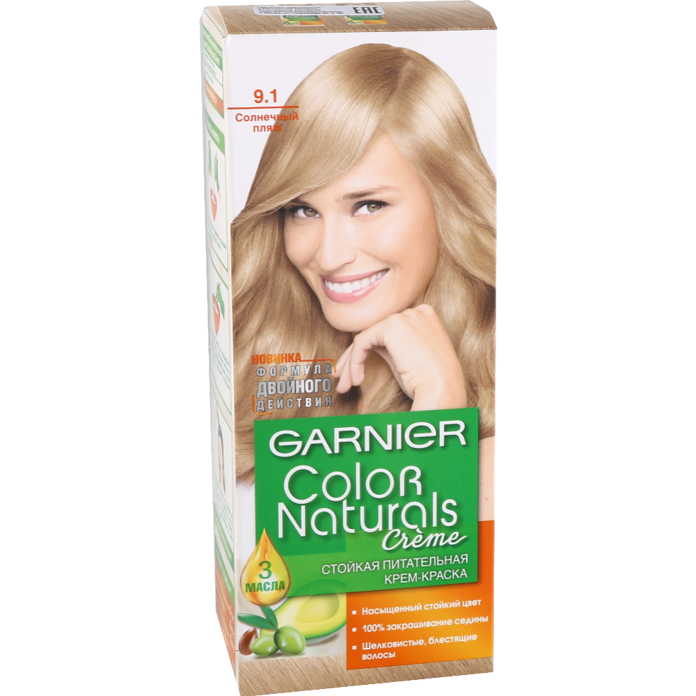 Крем-краска «Garnier» Color Naturals 9.1, солнечный пляж.