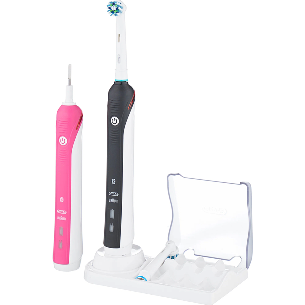 Набор электрических зубных щеток «Oral-B» Smart 4, 3767, black-pink