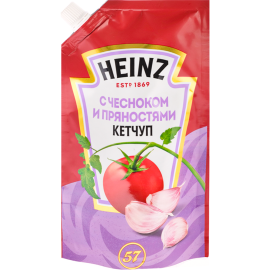 Кетчуп «Heinz» с чесноком и пряностями, 320 г