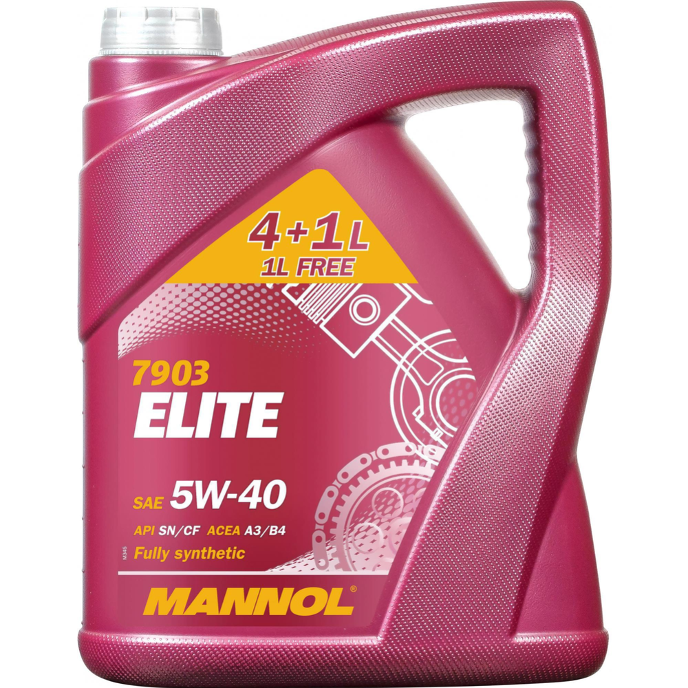 Масло моторное «Mannol» Elite 5W-40 SN/CH-4, MN7903-5, 5 л