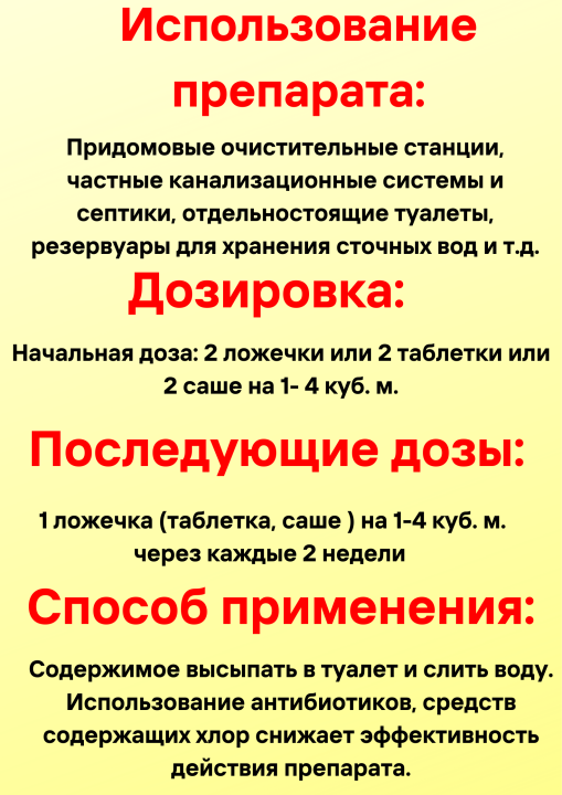 Биофос порошок для септиков и очистит.станций Biofos Professional 1 кг+150гр, пакет