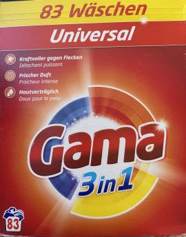Стиральный порошок GAMA Universal 4.98 кг (83 стирки)