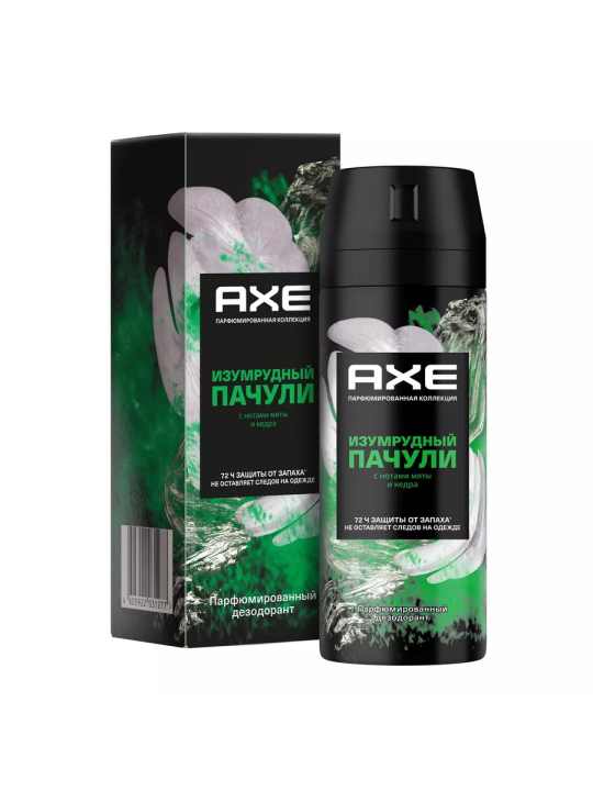 Дезодорант аэрозоль AXE Изумрудный пачули, 150 мл