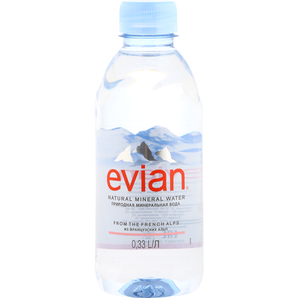 Вода минеральная «Evian» негазированная, 0.33 л #0