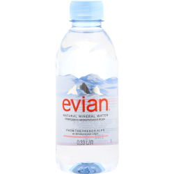 Вода ми­не­раль­ная «Evian» нега­зи­ро­ван­ная, 0.33 л