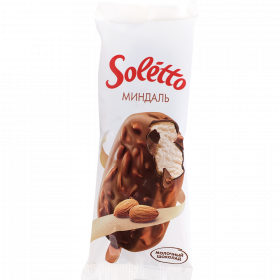 Мо­ро­же­ное «Soletto» Cioccolato Mandorla, мин­даль, 12%, 75 г