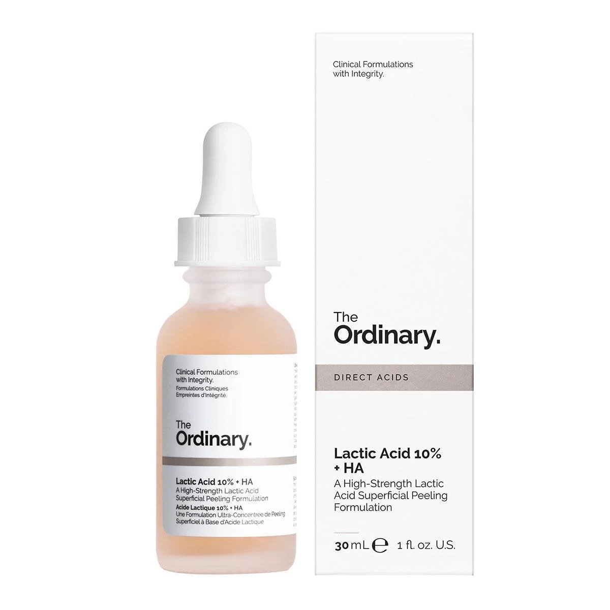 Сыворотка с молочной кислотой The Ordinary - Lactic Acid 10% + HA, 30 ml