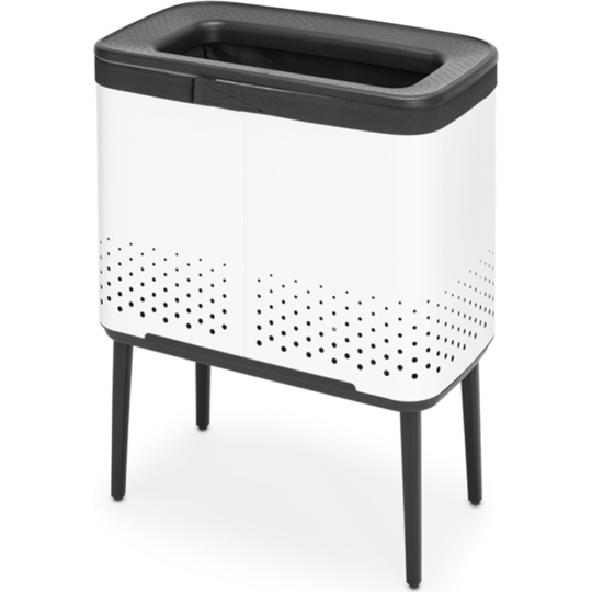 Бак для белья «Brabantia» Laundry Bin, белый/черный, 200502, 60 л