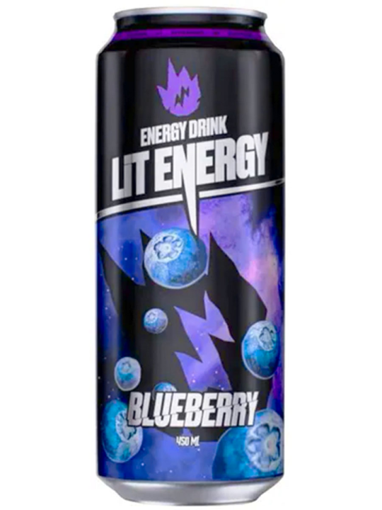 Набор LIT ENERGY BLUEBERRY Напиток энергетический , 6 х 450 мл