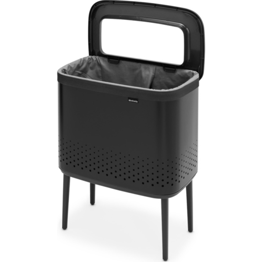 Бак для белья «Brabantia» Laundry Bin, черный мат/черный, 200526, 60 л