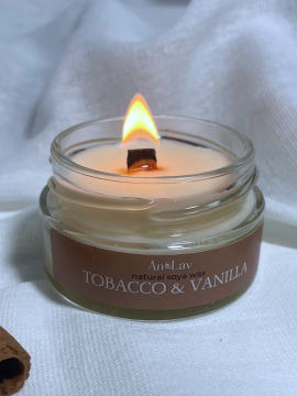 Свеча ароматическая "Табак-ваниль"