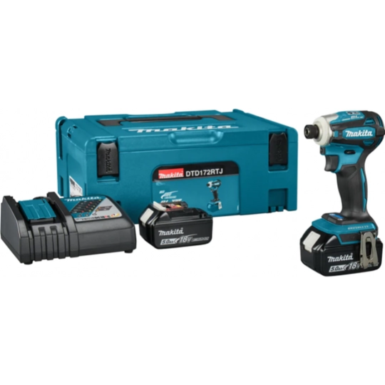 Шуруповерт ударный «Makita» аккумуляторный, DTD172RTJ