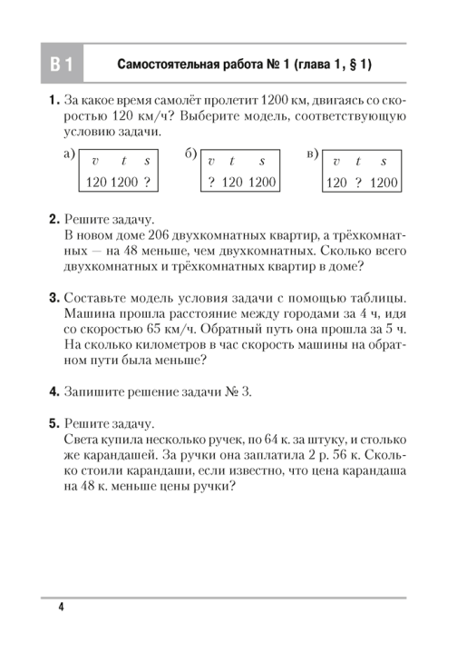 Математика. 5 класс. Самостоятельные и контрольные работы. 2024