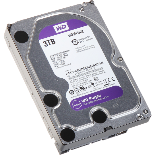 Жесткий диск «Western Digital» Purple 3TB WD30PURZ.