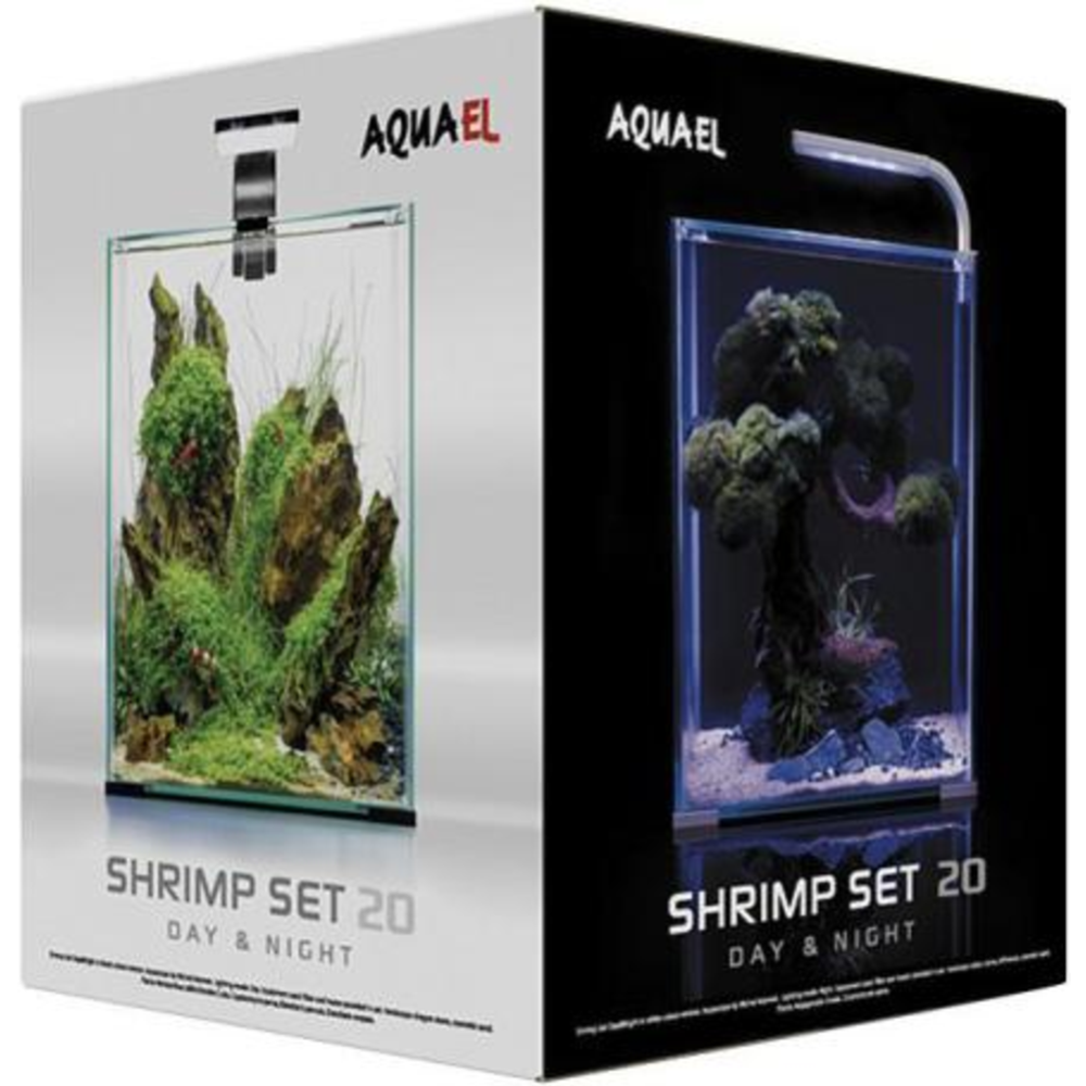 Аквариум «Aquael» Shrimp Set Smart D&N, 122979, белый, 25x25x30 см, 19 л
