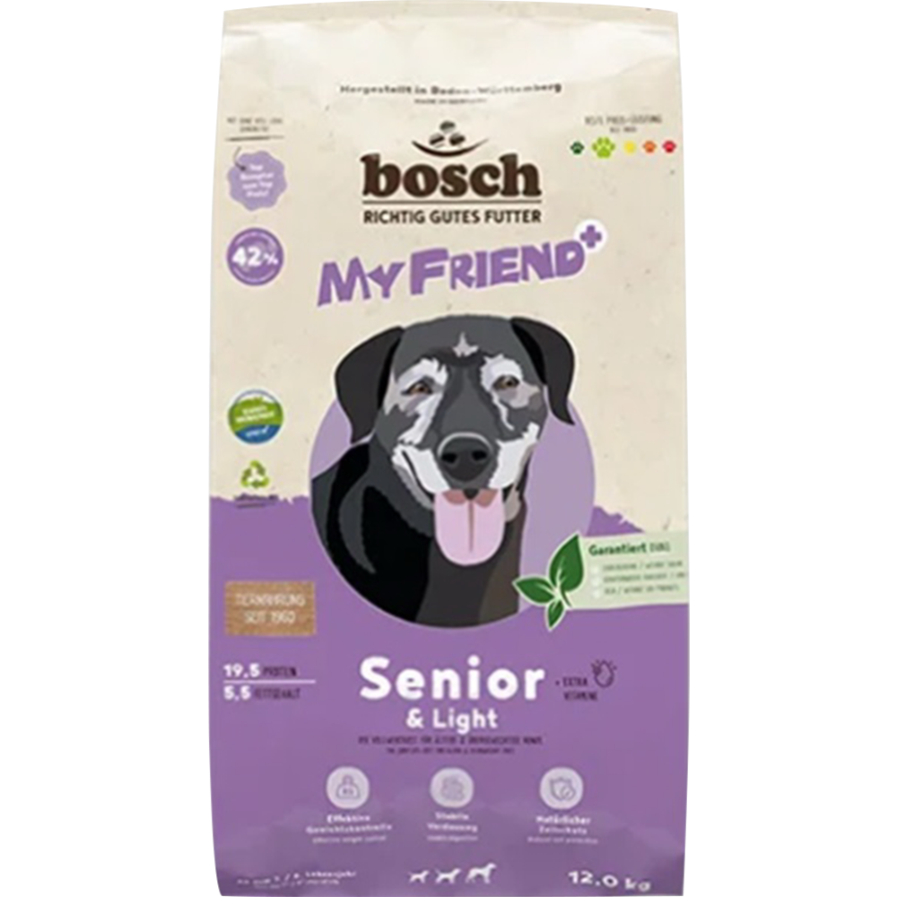 Корм для собак «Bosch Petfood» Май Френд+, Сеньор Лайт, 12 кг