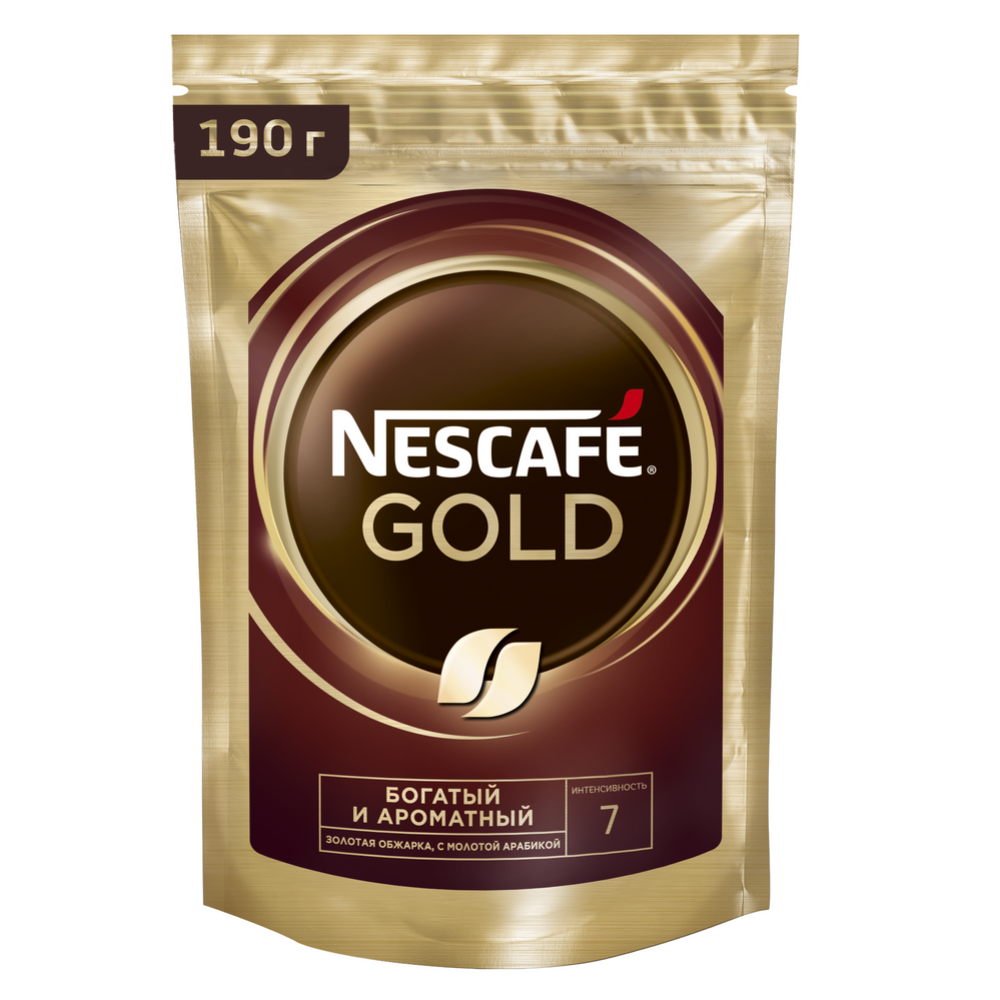 Кофе растворимый «Nescafe» Gold, с добавлением молотого, 190 г #5