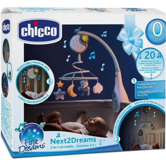 Мобиль на кроватку «Chicco» Nex2Dreams, 7627200000, голубой